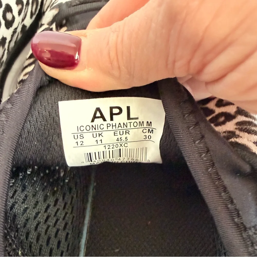 APL Athletic Propulsive Labs Leopard Print Techloom Phantom Shoes 12